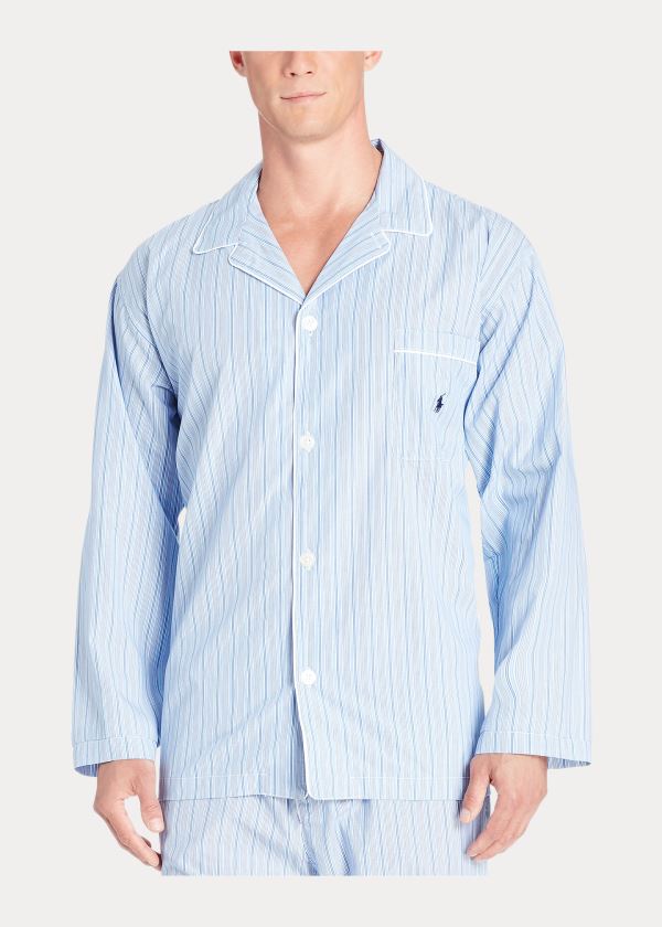 Top Polo Ralph Lauren Stripe Broadcloth Homem 42798-CEBG